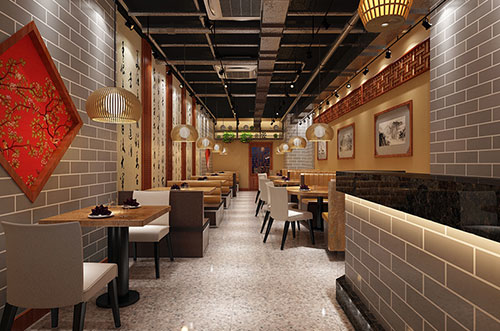 大庆传统中式餐厅餐馆装修设计效果图