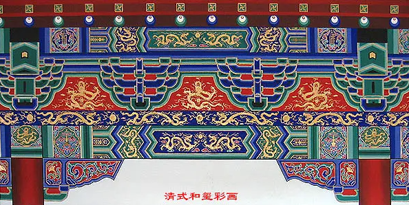 大庆中国建筑彩画装饰图案